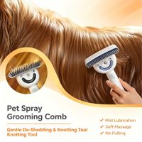 Brosse de toilettage pour animaux de compagnie, 360 ° Peigne à picots rotatif et souple, pour démêler et masser les poils de chiens et de chats, pour les soins de beauté des animaux de compagnie