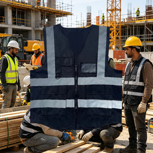 Chaleco de Seguridad Personalizado con Logotipo Impreso, Chaleco de Seguridad para Voluntarios con Cremallera, Chaleco de Seguridad de Verano Personalizado con Logotipo - Product Image 5