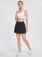 Outdoor Randonnée Casual Cargo Skort, Femmes Haute Taille Cordon Mini Jupe avec Shorts intégrés, personnalisé disponible