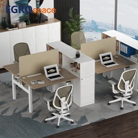 Bureau de travail ergonomique électrique réglable en hauteur EGROspace Double Side Furniture Dual Motor, avec double moteur