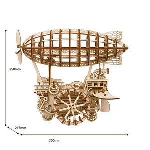 Robotime Rokr Entrepôt américain <span class=keywords><strong>Prix</strong></span> d'usine LK702 Véhicule aérien Jouets à assembler Puzzles en bois <span class=keywords><strong>3D</strong></span> - Product Image 5