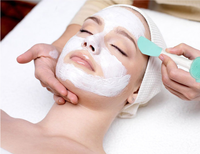 Brosse nettoyante faciale en silicone double face, double usage massage et démaquillant, pour le nettoyage des pores et les masques de boue
