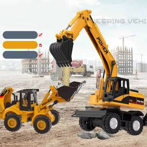 Camión Excavador de Aleación Metálica, Modelo de Juguete de Vehículo de Ingeniería, Camión Cargador de Ruedas, Gran Venta - Product Image 2