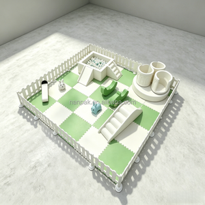Ensemble de jeux gonflables <span class=keywords><strong>vert</strong></span> et beige avec manège à trois tasses pour <span class=keywords><strong>location</strong></span> événementielle, équipement rotatif pour fêtes d'enfants, <span class=keywords><strong>location</strong></span> intérieure - Product Image 3