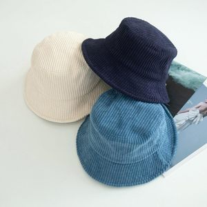 Corduroy Bucket <b>Hat</b> Unisex Soft Lightweight Outdoor Spring <b>Summer</b> Wear - Product Image 4