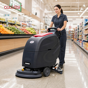 Industrial <b>Walk</b> Behind Floor Scrubber Dryer 100Ah Battery Powered Cleaning <b>Machine</b> for Factory Warehouse - Product Image 6