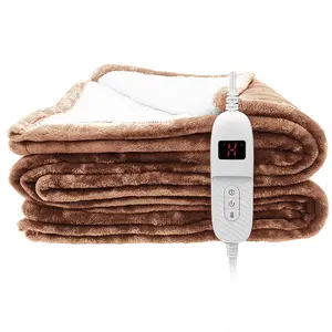 New Design Best Selling 10 Heat Settings Electric Blanket Heated with 4 Time Settings