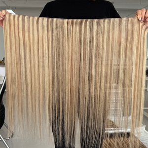 Extensions de cheveux russes fines et invisibles Genius Weft, double épaisseur, cheveux humains, volume Genius Weft - Product Image 3