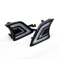 OVOVS – feu avant DRL blanc bleu Super lumineux, phare de jour spécial pour Toyota Hilux 2012-2014