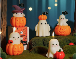 Halloween <b>Candle</b> Handmade Model Practical Small Gift Atmosphere Creative Clothing Fragrance Pumpkin Aromatherapy Wax Decoration - Product Image 2