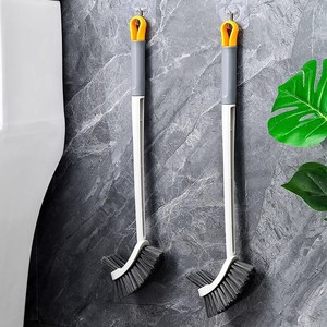 Double Sided Toilet Brush Wall <b>Mounted</b> Plastic Cleaning Tool For Bathroom Use With No Dead Angles - Product Image 1