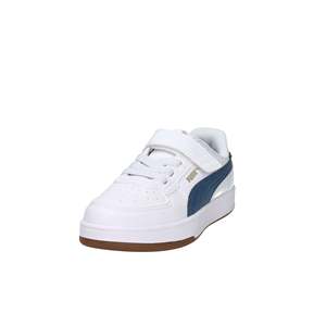 Scarpe da ginnastica Puma per bambini bianche e blu con chiusura in velcro, scarpe casual - Product Image 2