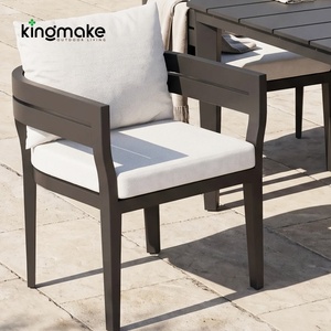 Juego de Muebles de Comedor de Lujo Modernos para Exteriores, Juego de Mesa de Jardín Impermeable, Silla de Jardín para Patio, para Hotel, Junto a la Piscina - Product Image 1
