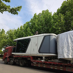 Casa Prefabricada Antirrobo y Anticongelante, Estructura de Acero, Estilo Moderno, Cápsula Espacial Móvil, Casa Pequeña de Forma Especial - Product Image 4