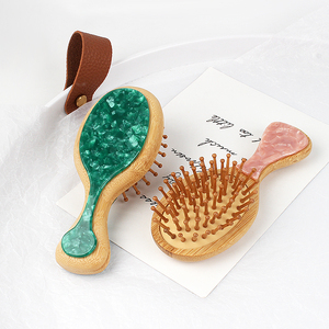 Nuova Spazzola per Capelli in Acetato Jinhe, Pettine Antistatico in Bambù e Legno, Piccolo Pettine Portatile, Bestseller Transfrontaliero - Product Image 4