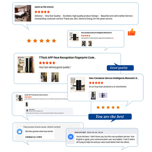 Poignée <span class=keywords><strong>de</strong></span> porte intelligente Life Smart avec empreinte digitale double, serrure <span class=keywords><strong>de</strong></span> porte intelligente à double empreinte digitale pour porte en aluminium, portail extérieur - Product Image 6