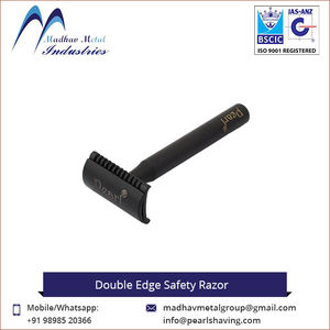 Rasoir de sécurité à double tranchant Custom/Madhav Metal Open Comb avec manche en laiton et lame en acier inoxydable - Product Image 5