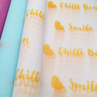 Papier de Soie Personnalisé en Promotion OEM Doux, Écologique, Impression Recto pour Emballage Cadeau