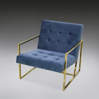 Chaise de salle à manger moderne en acier inoxydable, nouveau design