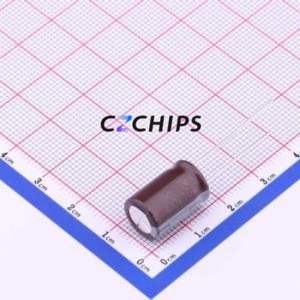 Condensateur électrolytique en aluminium à montage traversant 2GUTWBX100MAG16, composant à montage traversant (THT), D10xL16mm 10uF 20% 400V 5mm - Product Image 1