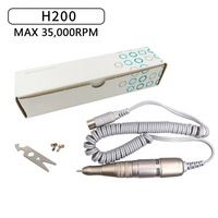 Ventes directes d'usine micromoteur 35000 tr/min perceuse à ongles électrique H200 Upower E fichier perceuse à ongles pièce à main pour vernis à ongles en Gel