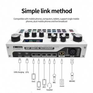 TNH SC- X7 <span class=keywords><strong>Tarjeta</strong></span> <span class=keywords><strong>de</strong></span> <span class=keywords><strong>sonido</strong></span> <span class=keywords><strong>externa</strong></span> multifuncional imprescindible para las emisoras en vivo Juegos para transmisión en vivo - Product Image 4