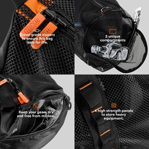 <span class=keywords><strong>Bolsa</strong></span> de Malla Grande de 90L <span class=keywords><strong>para</strong></span> Equipo de Buceo o <span class=keywords><strong>Snorkel</strong></span>, Plegable, <span class=keywords><strong>para</strong></span> Guardar Artículos de Natación, Gimnasio y Pelotas, Venta al Por Mayor - Product Image 2