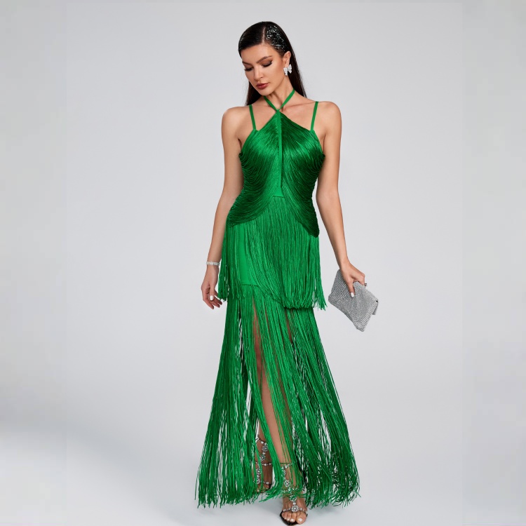 Buy In Bulk Green Church Dress High Waist, V-Neck Design | Alibaba.com