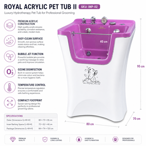 Baignoire pour chien commerciale à ozone, nettoyage rapide et en profondeur sans produits chimiques - Product Image 3