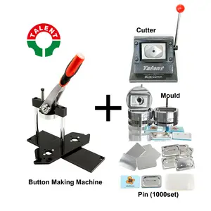 Máquina de fabricação de botões, kit de máquina de fabricação de botões de alta qualidade com formato retangular 40x60mm