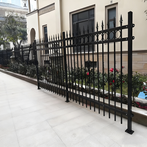 سياج خارجي من الحديد المطاوع بتصميم يوفر الخصوصية وسياج مؤقت لحدود الممتلكات الآمنة والمناظر الطبيعية - Product Image 2