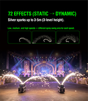 Machine à étincelles froides 700W Flyspark SF-Z5, machine à étincelles à tête mobile DMX512 pour mariage et fête