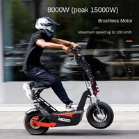HEZZO Scooter électrique tout-terrain haute puissance 72V8000W Pneus de 16 pouces 50Ah Génération 2 roues 150kg Disponible Entrepôt outre-mer