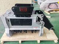 Broyeur hydraulique de bois et de souches RIBETTER pour excavatrice, robuste, 3-15 tonnes, avec moteur et boîte de vitesses