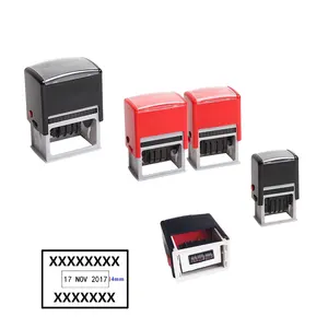 Wholesale new blank logo custom self inking date stamp with text bulk multi sizes