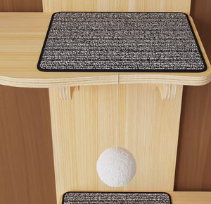 ชั้นวางของเล่นแมวไม้จริงทันสมัย แบบแขวนประตู สำหรับปีนป่ายและเล่น - Product Image 6