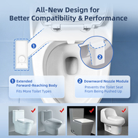 Nouvel accessoire de bidet intelligent détachable non électrique pour soulagement des crampes de chaleur, rafraîchissant et hygiénique