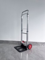 Chariot à main en aluminium, chariot de transport pliable pour usage en entrepôt