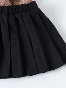 เสื้อผ้าเด็กใหม่ขายส่งสีดำ 3D ลายหัวใจสีน้ำตาลเสื้อแขนยาวและกระโปรงเสื้อผ้าฤดูหนาวสำหรับเด็กผู้หญิง 0-3Y - Product Image 6