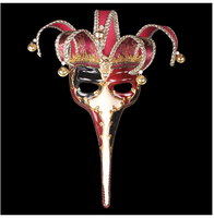 Masques antiques grecs et romains à demi-visage, masques vénitiens sculptés vintage pour fête, Halloween, mascarade, carnaval, produit en gros