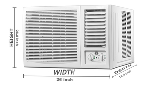 Điều Hòa Không Khí Kiểu Cửa Sổ Mát Mẻ Và Nhiệt Độ 24000btu 2Ton R410a - Product Image 2