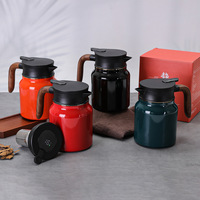 Bouilloire à café et thé en acier inoxydable à double paroi isolée sous vide de 1L (800ml) avec infuseur à thé intégré, idéale pour le café filtre – Vente en gros de qualité supérieure