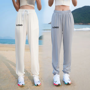 Wide Leg Workout Trousers With Moisture Wicking Comfort And <b>Cuffed</b> Ankles Hem Great For Travel Use Days - Product Image 6