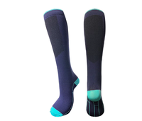 Chaussettes de compression de qualité sportive respirantes pour le soutien athlétique et la récupération, couleur personnalisée, tricotées montantes pour la saison hivernale