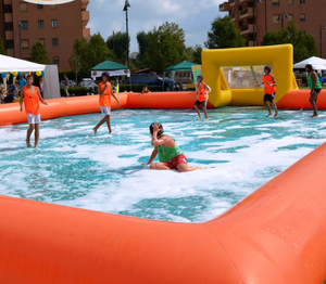 Campo <span class=keywords><strong>da</strong></span> <span class=keywords><strong>Calcio</strong></span> Gonfiabile Personalizzato in PVC per Esterni, Piccolo Campo Sportivo per Stadio - Product Image 5