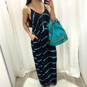 Vestido largo playero de rayón para mujer, vestido playero hecho a mano para verano - Product Image 1