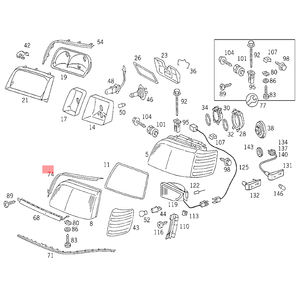 ปะเก็นไฟแต่งไฟหน้ารถ1408261780 1408261880สำหรับ <span class=keywords><strong>S600</strong></span> S500 S320 S280 <span class=keywords><strong>W140</strong></span> - Product Image 4