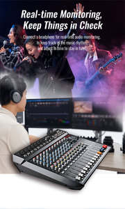 Для AM10 Профессиональный 10-канальный <span class=keywords><strong>DSP</strong></span> аудио консоль микшер шумоподавление беспроводной 6-устройство поддержка цифровой DJ Stage - Product Image 6