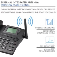 Promotion : Téléphone Fixe de Bureau Numérique Rétro Multisim Filaire Noir pour Usage Professionnel