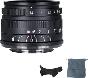 Objectif fixe à mise au point manuelle 7artisans 35 mm F1.4 Mark II APS-C à grande ouverture pour appareils photo hybrides Sony E-mount A6500 A6300 <span class=keywords><strong>A6100</strong></span> - Product Image 1